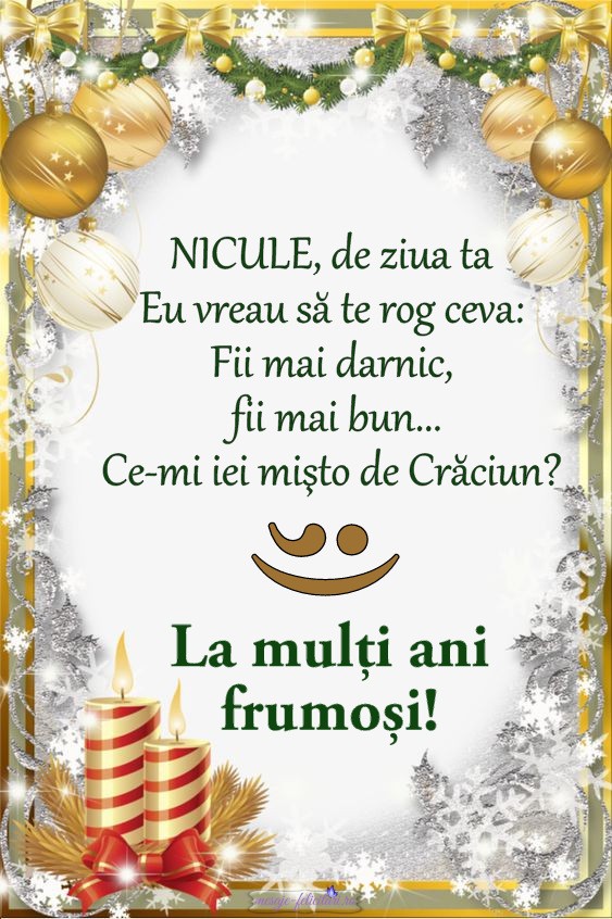 Pentru Nicu